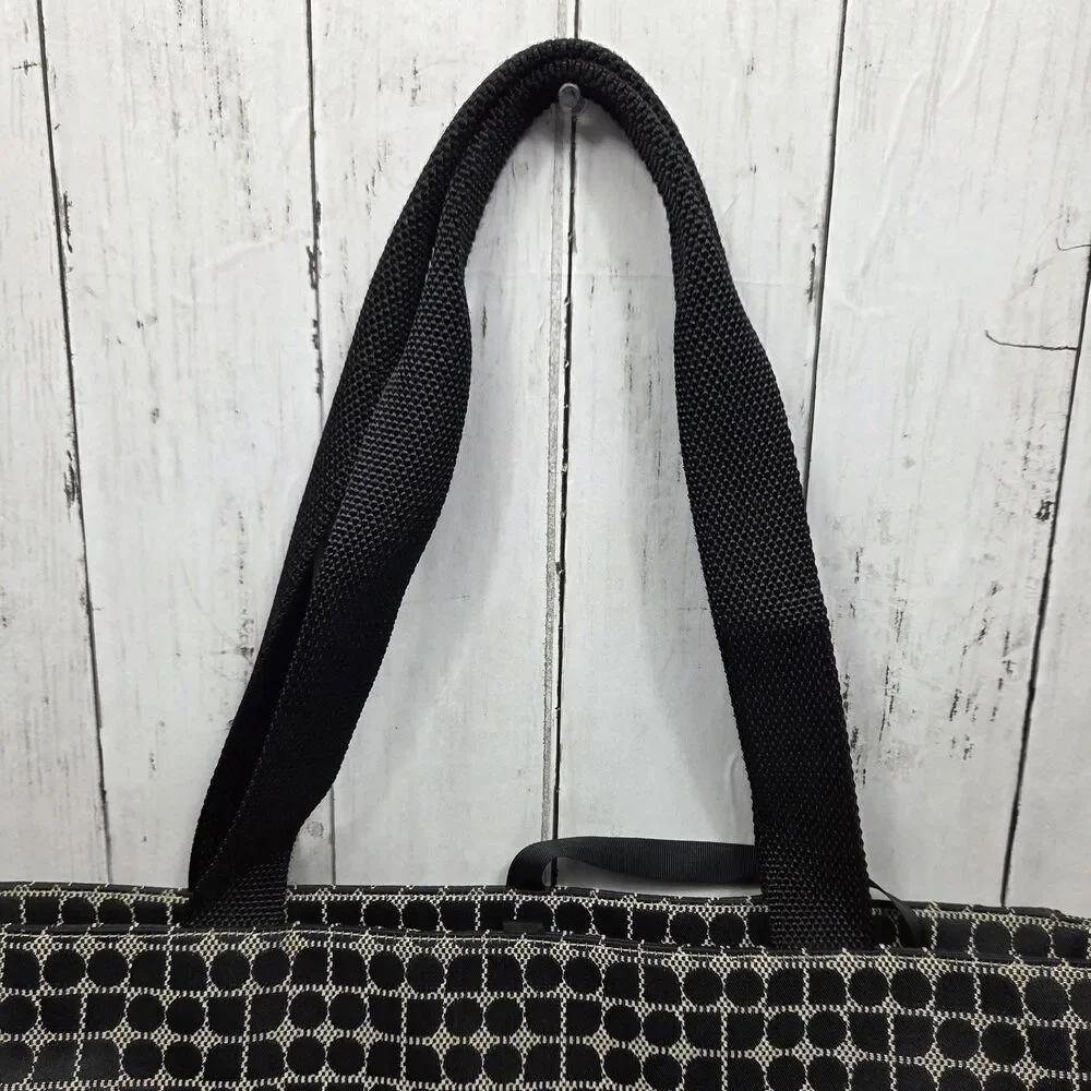 Kate Spade Large Baby Diaper Bag / Tote /Travel /Work Noel Print Black Ivory